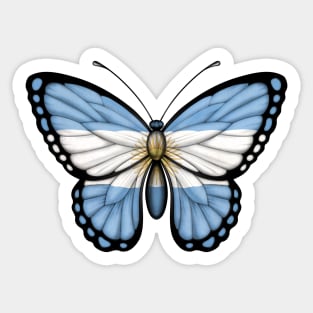 Argentine Flag Butterfly Sticker